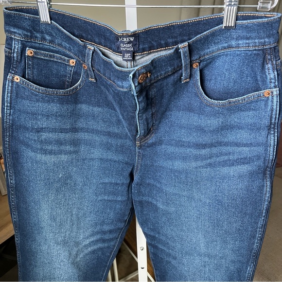 J Crew Classic Vintage Women’s Blue Jeans Fray Bottom Size 32P - Picture 4 of 16